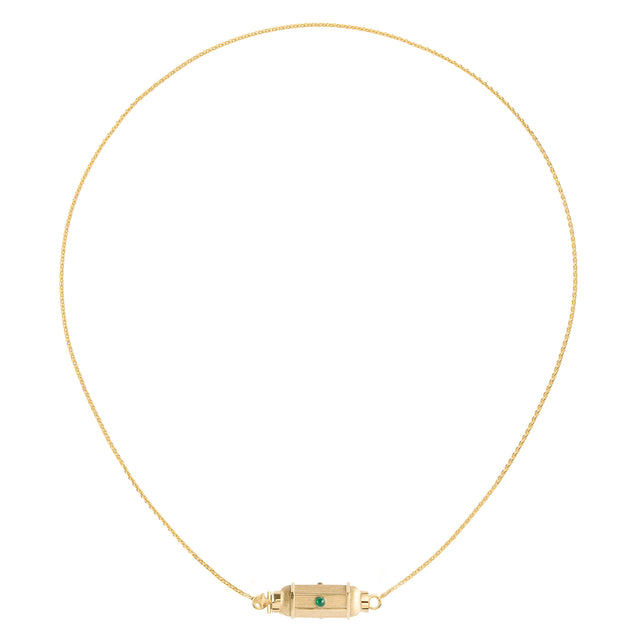 Emerald Micro Necklace - 20"
