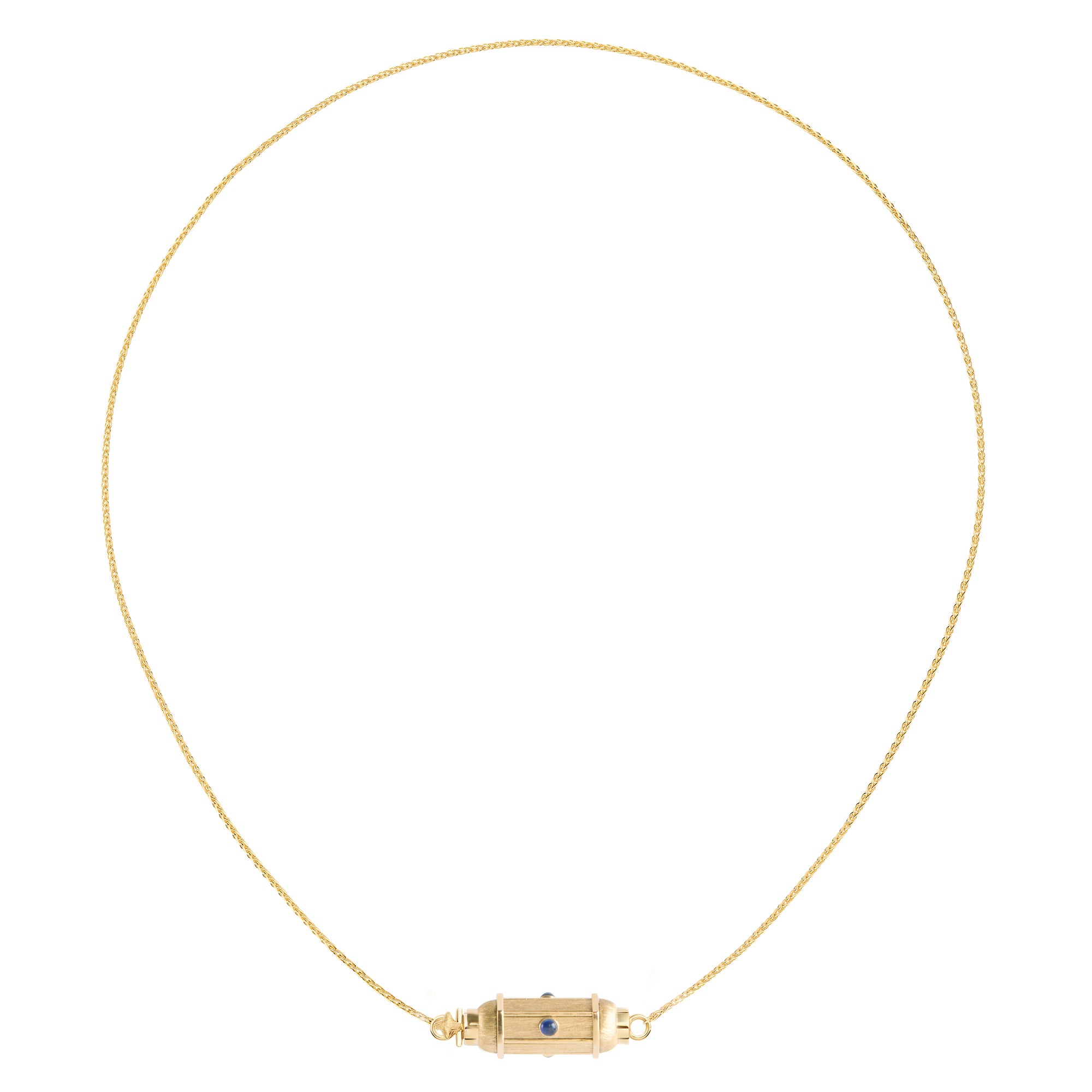 Sapphire Micro Coco Necklace - 16.5"