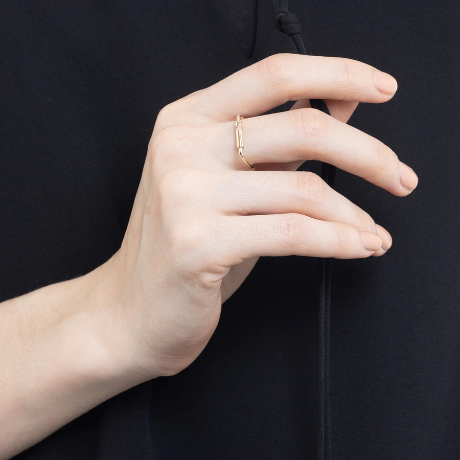 Hirotaka Joan Miro Ring - Rings - Broken English Jewelry on model
