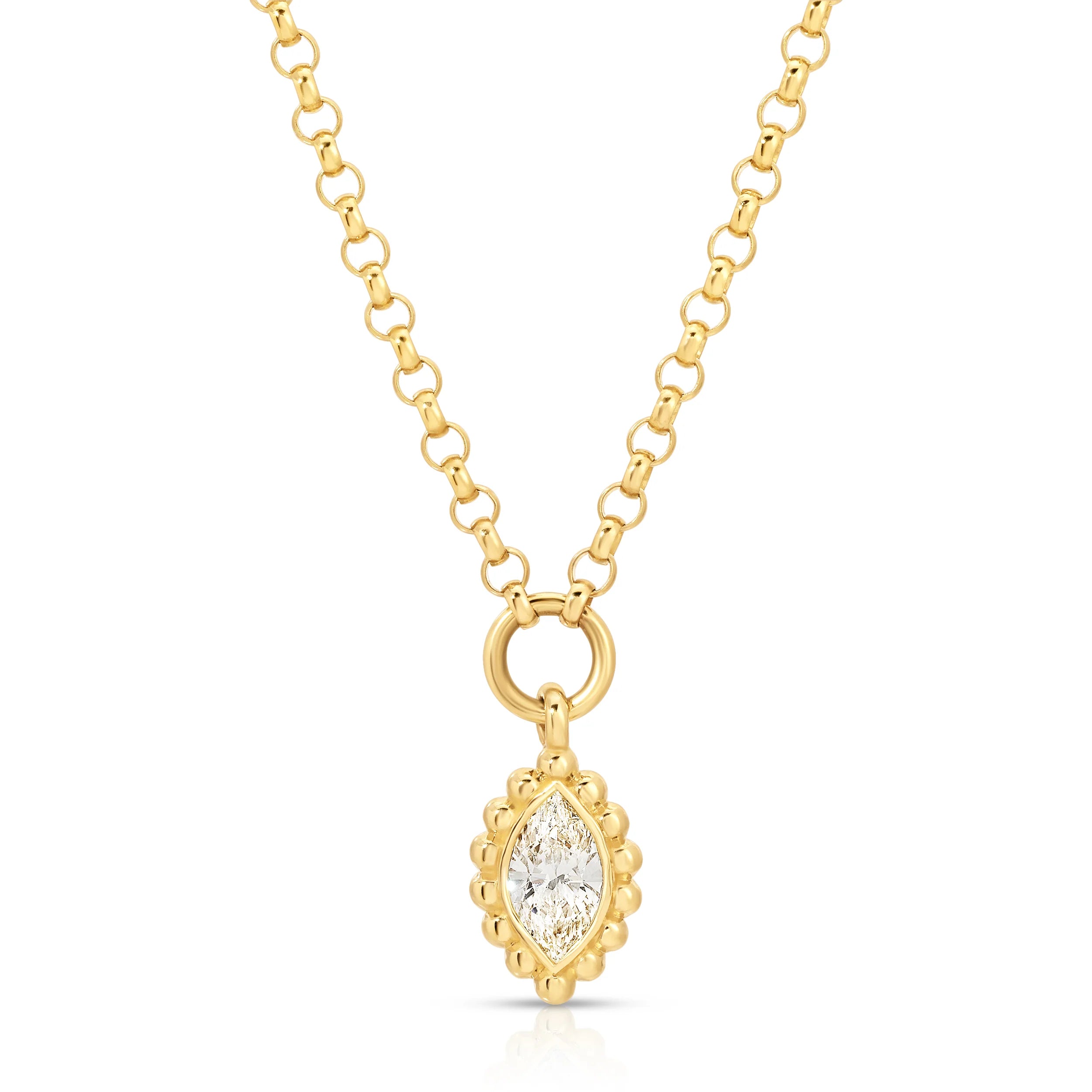 Marquise Diamond Reverie Solitaire Necklace