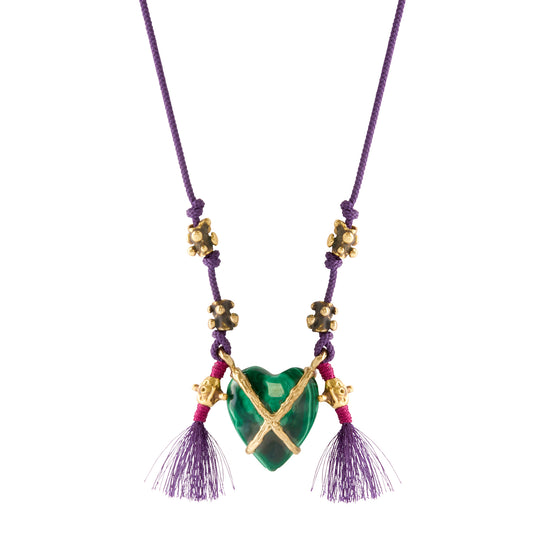 Broom Necklace - Malachite - Main Img