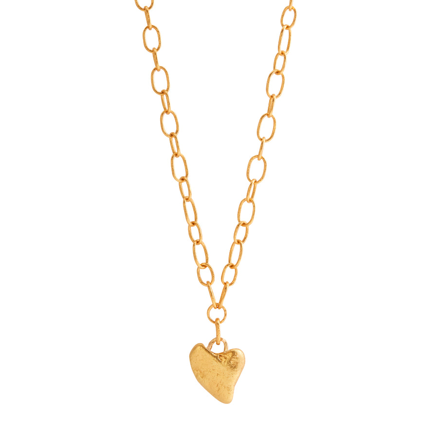 Lisa Eisner Stone Cold Heart Necklace detail