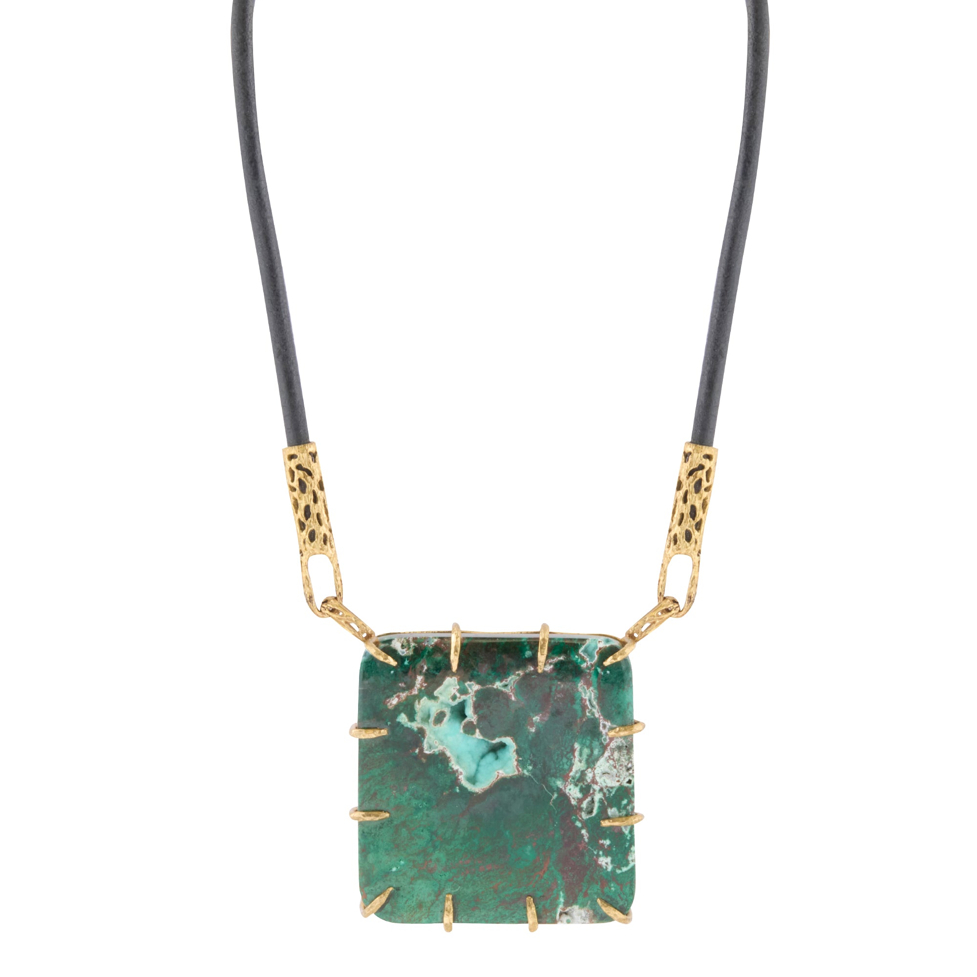 Bisbee Gem Silica and Druzy Stone Necklace