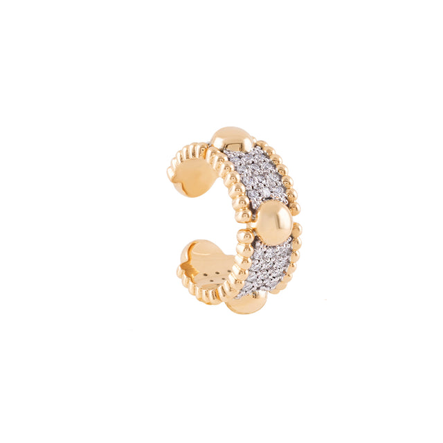 Diamond Trio Beads Earcuff