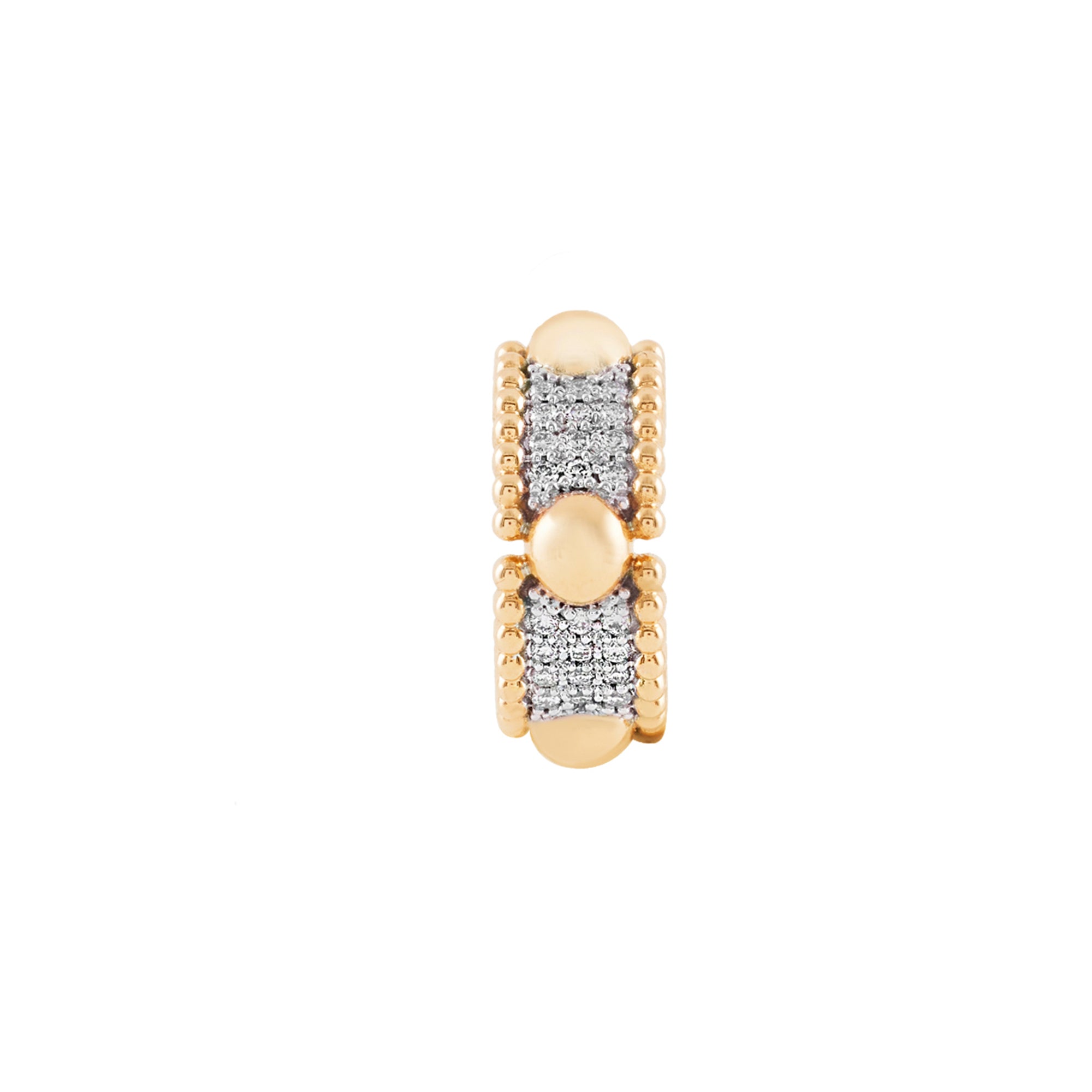 Diamond Trio Beads Earcuff