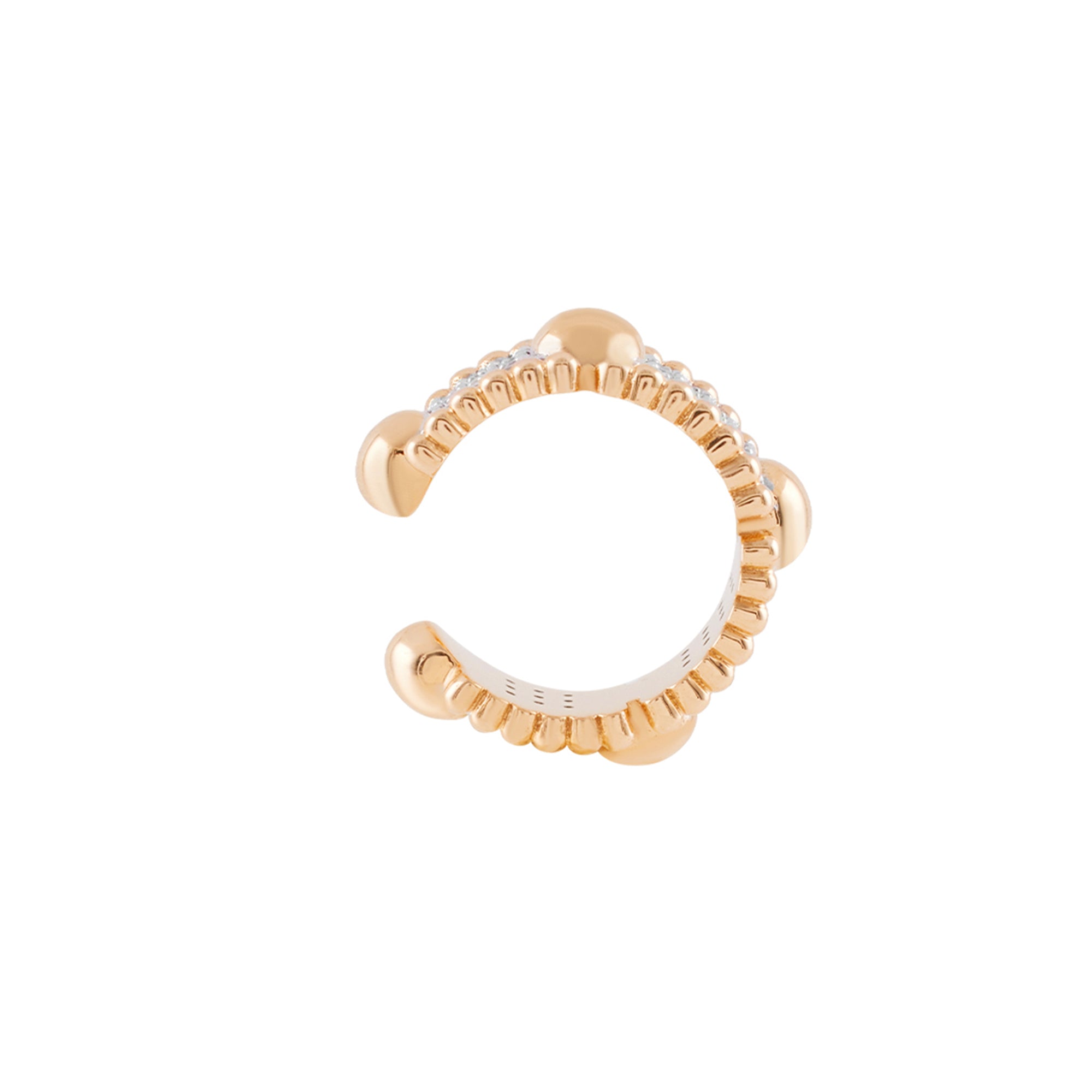 Diamond Trio Beads Earcuff