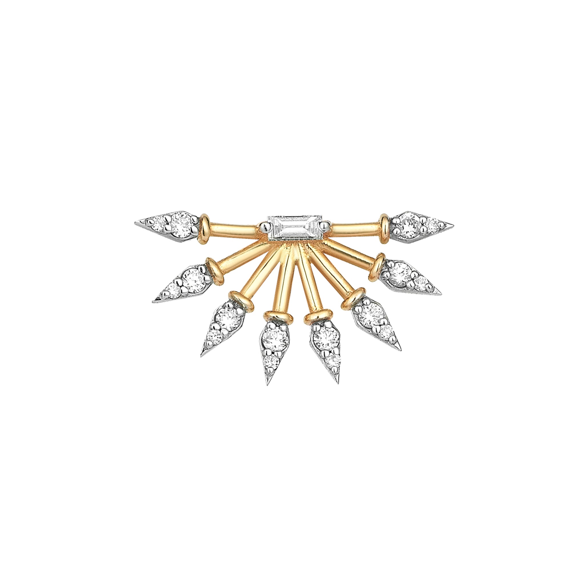 Diamond Curvature Earring