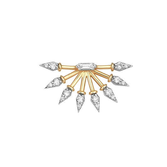 Diamond Curvature Earring - Main Img