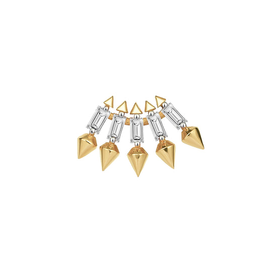 Diamond Baroque Stud Earring - Main Img