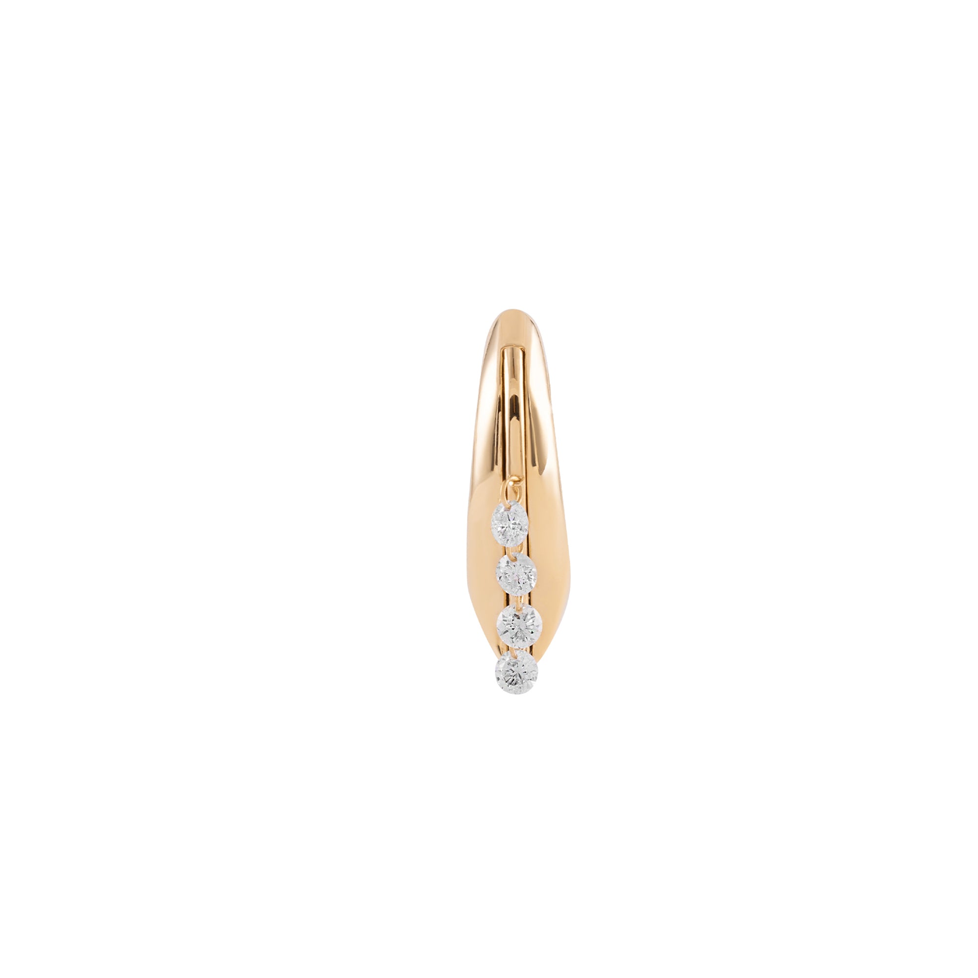 Diamond Flare Mini Hoop Earring