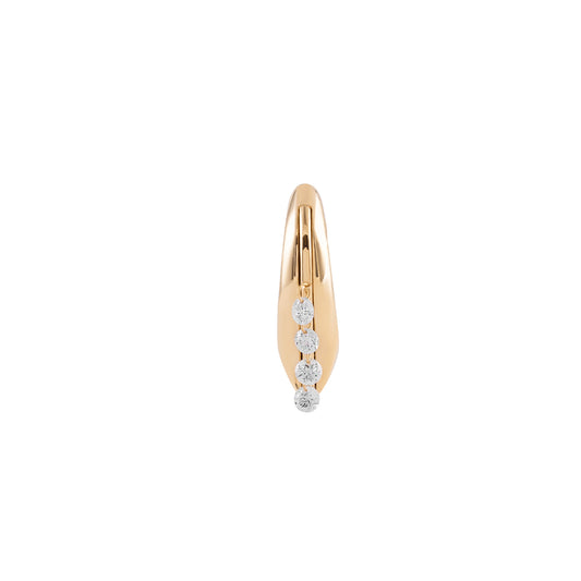 Diamond Flare Mini Hoop Earring
