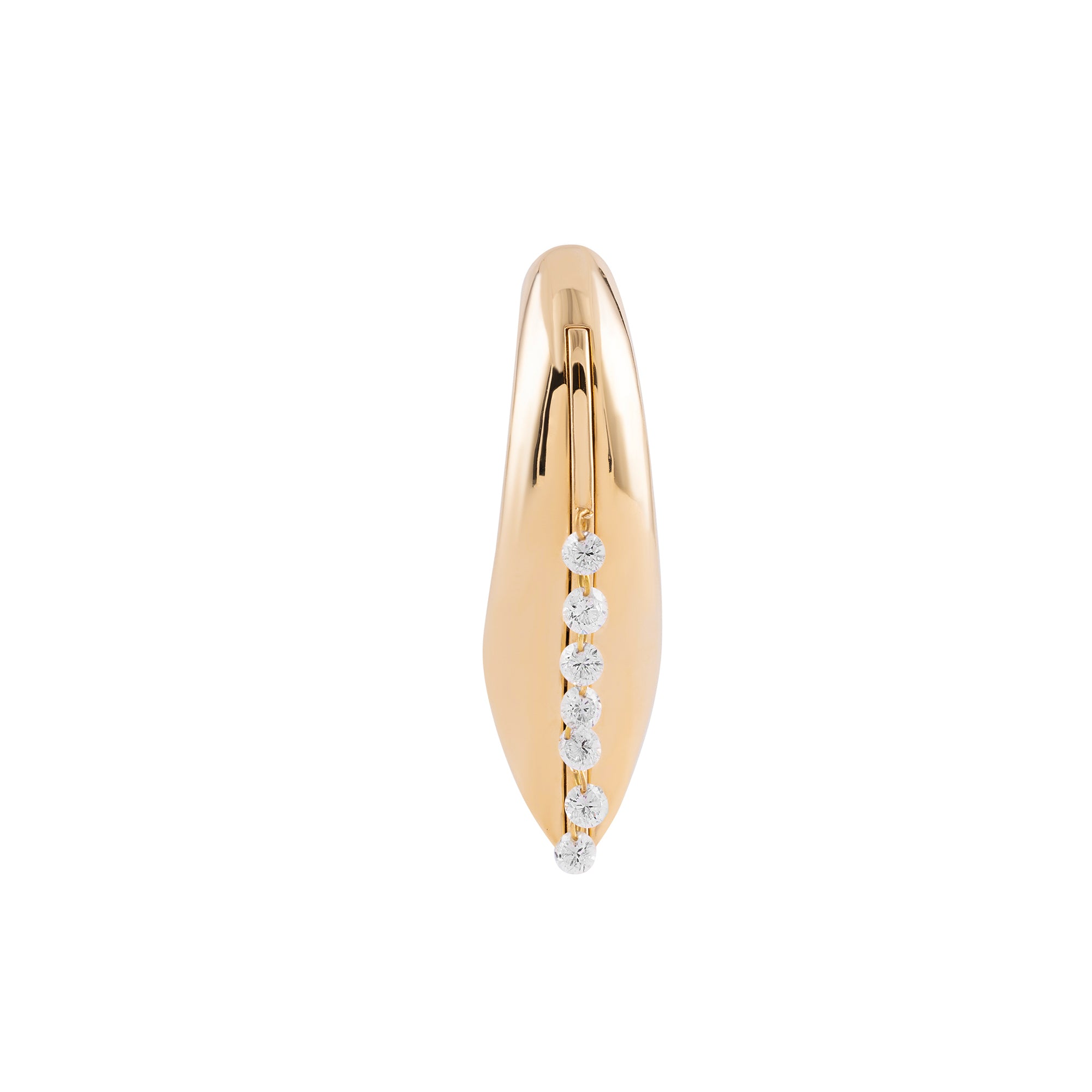 Diamond Flare Maxi Hoop Earring