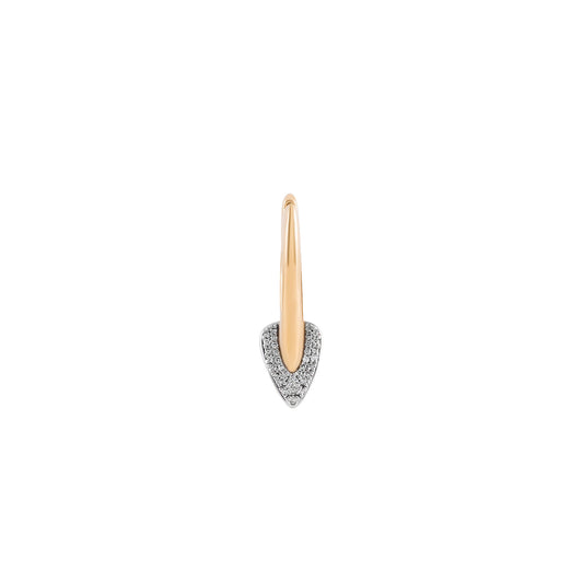 Diamond Radon Mini Hoop Earring
