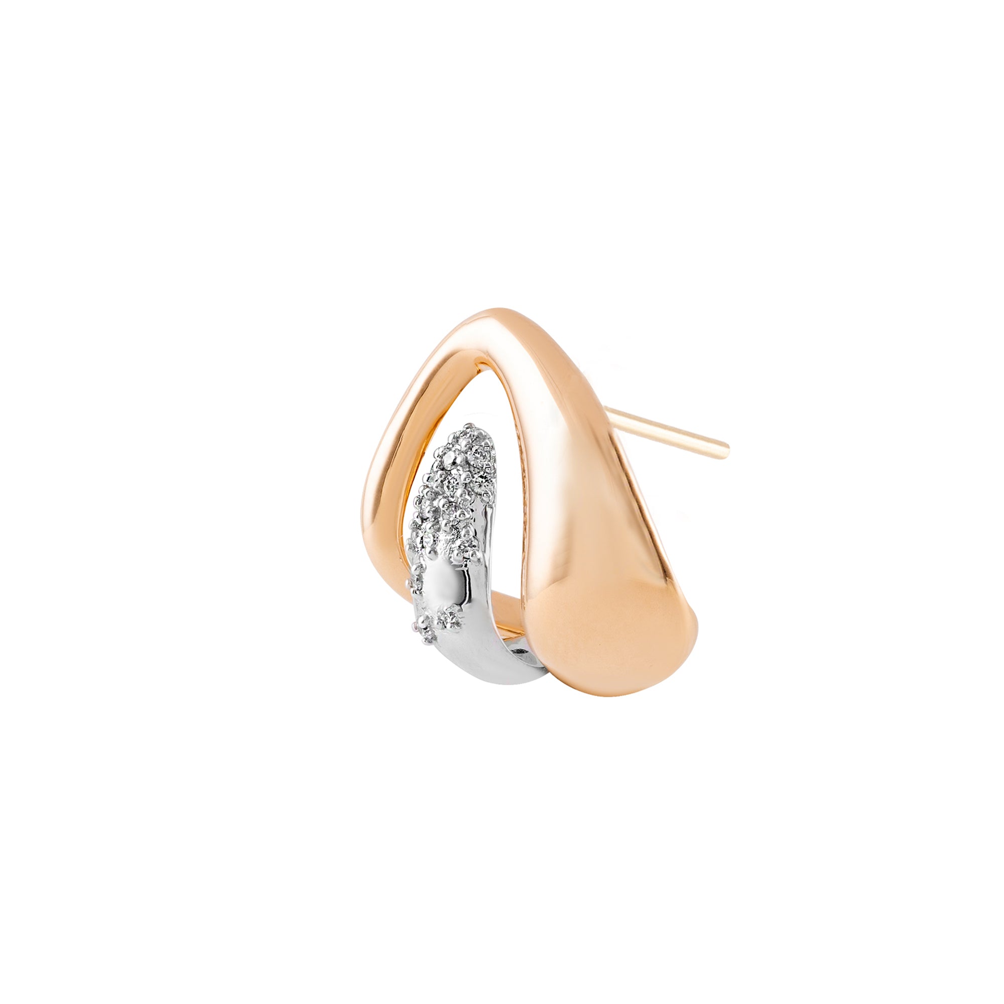 Diamond Ascend Stud Earring (Left)