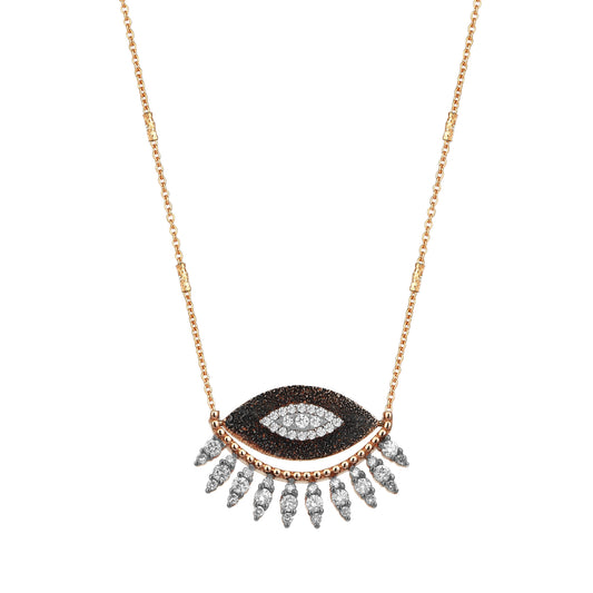 Diamond 10th Eye Chain Necklace - Main Img