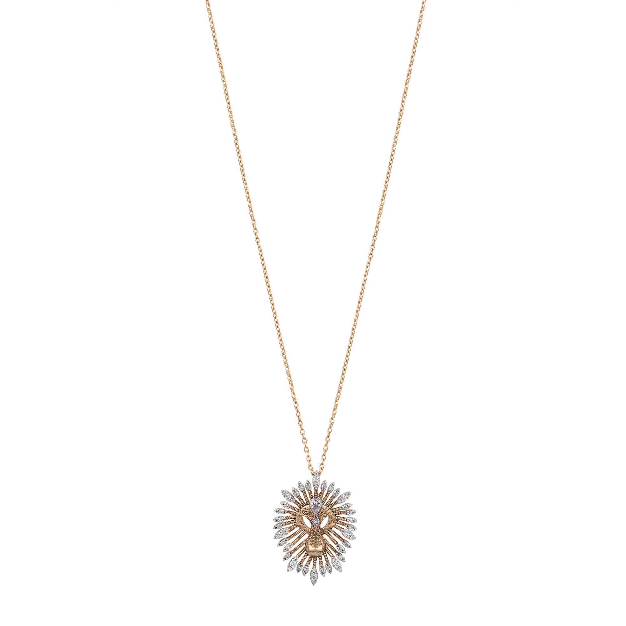 Diamond Leo Mini Chain Necklace