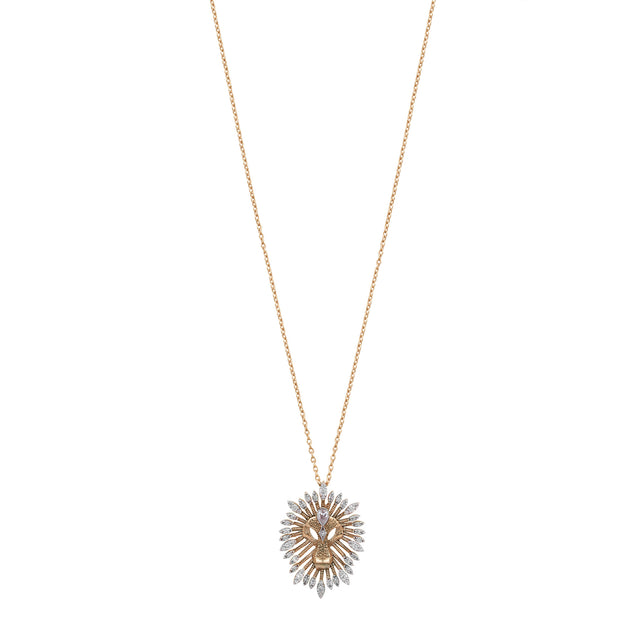 Diamond Leo Mini Chain Necklace