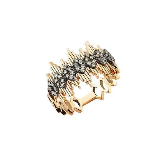 Champagne Diamond No.43 Apex Ring