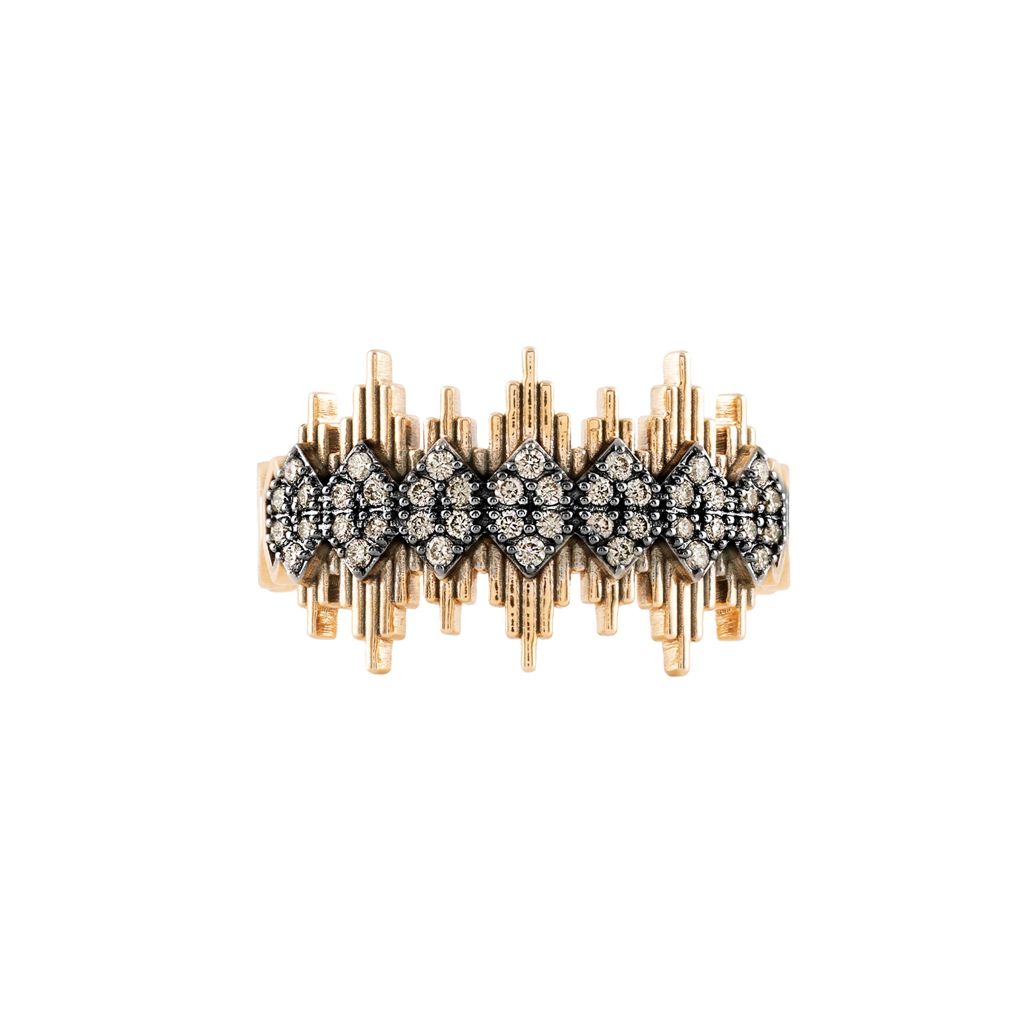 Champagne Diamond No.43 Apex Ring