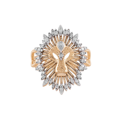 Diamond Leo Mini Ring