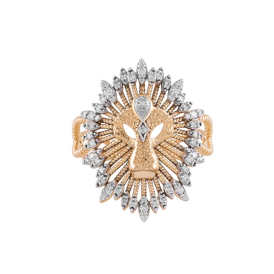 Diamond Leo Mini Ring - Main Img