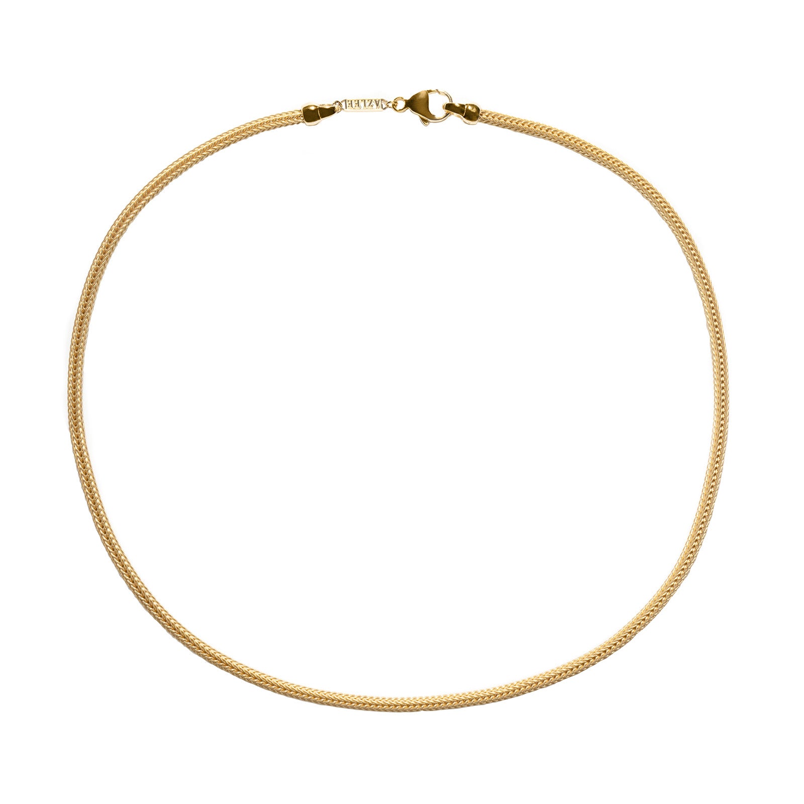 Azlee Divine Woven Chain - 16 - Necklaces - Broken English Jewelry top view