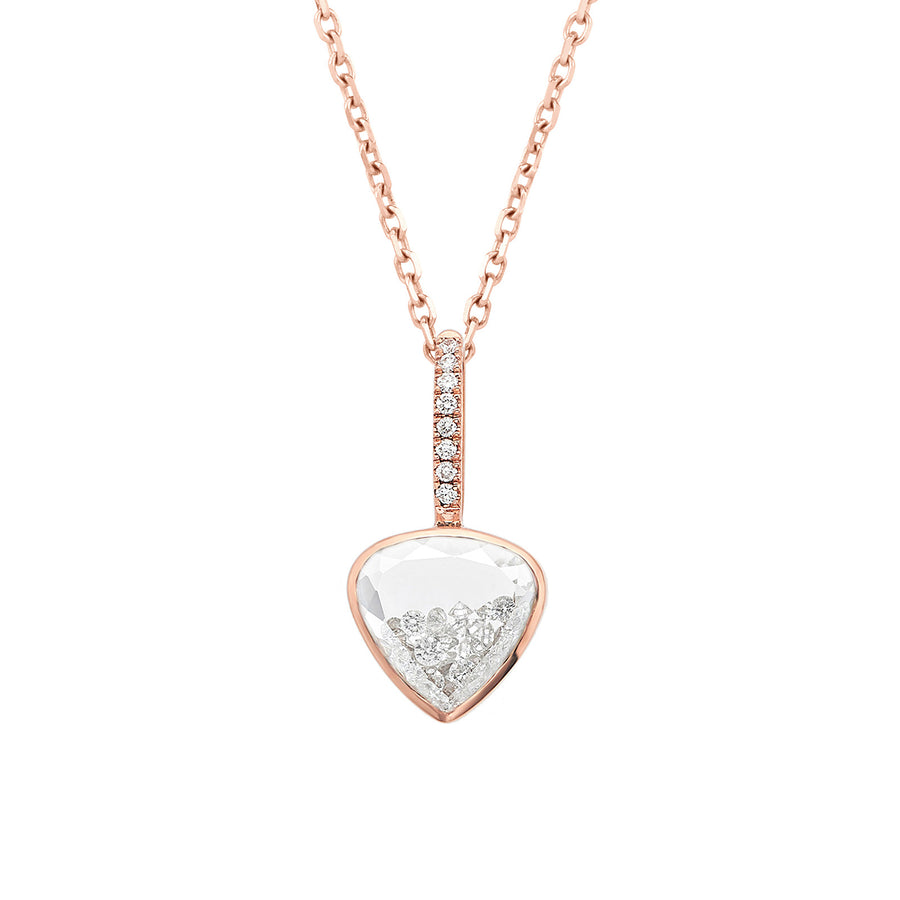 Moritz Glik Naipe Diamond Heart Charm Necklace - Charms & Pendants - Broken English Jewelry