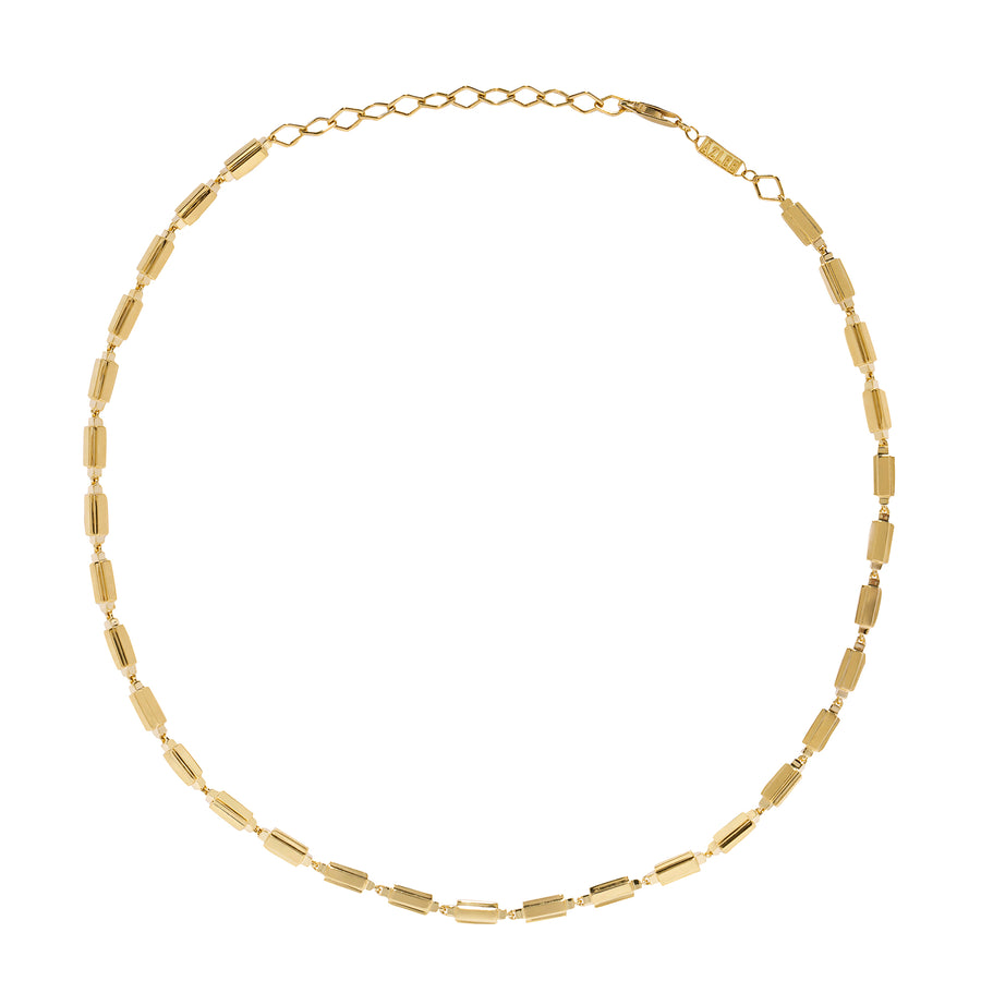 Gold Column Necklace