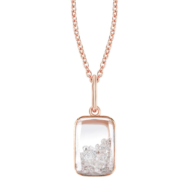 Diamond Petite Kaleidoscope Shaker Ten Fourteen Necklace