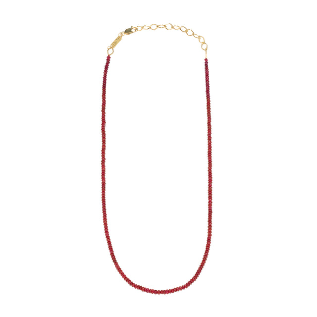 Azlee Adjustable Small Bead Necklace, top view