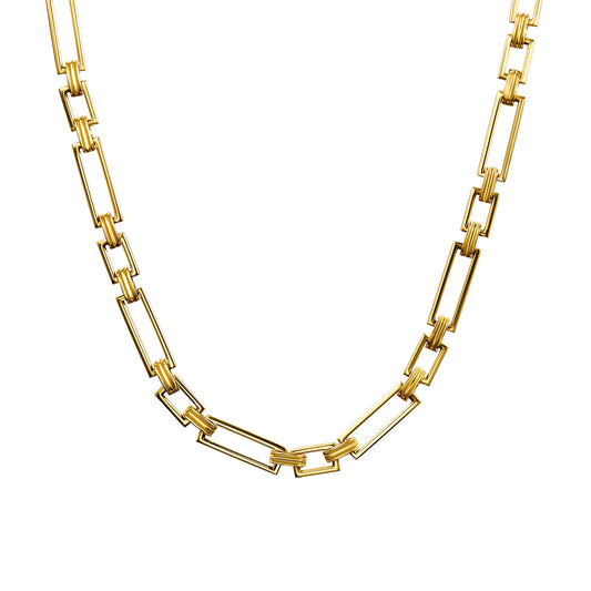 16" Deco Link Chain Necklace - Main Img