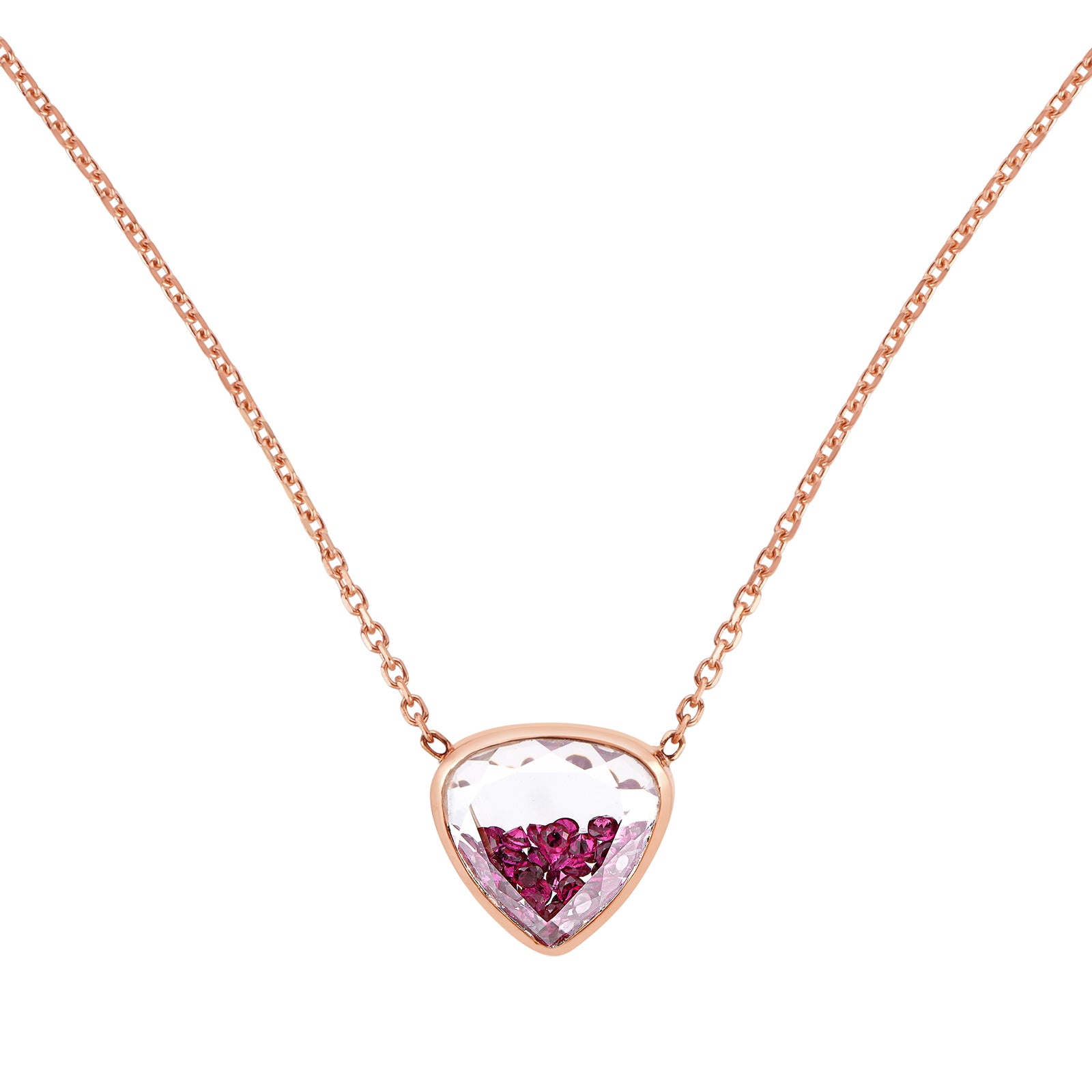 Moritz Glik Naipe Heartish Necklace, front view