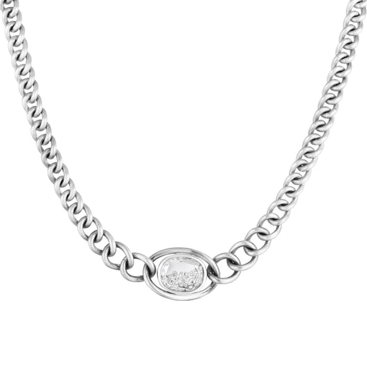 Kaleidoscope Shaker Necklace 18K White Gold 15.5" - Main Img