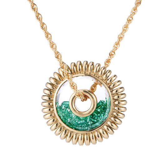 Mola Roda Emerald Necklace - Main Img