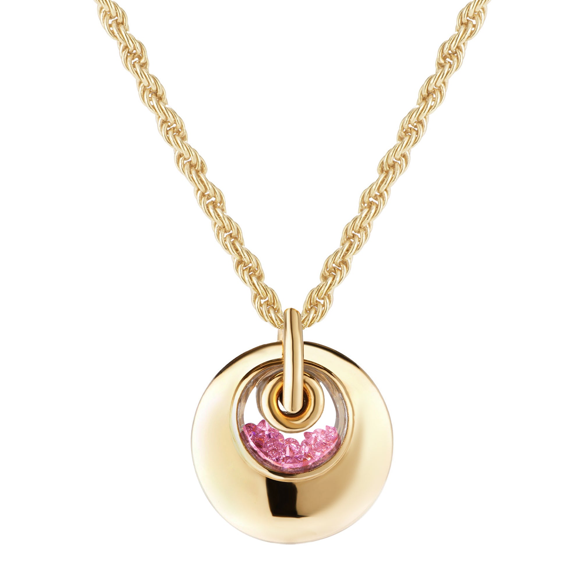 Ruby Petite Kaleidoscope Shaker Marcel Necklace