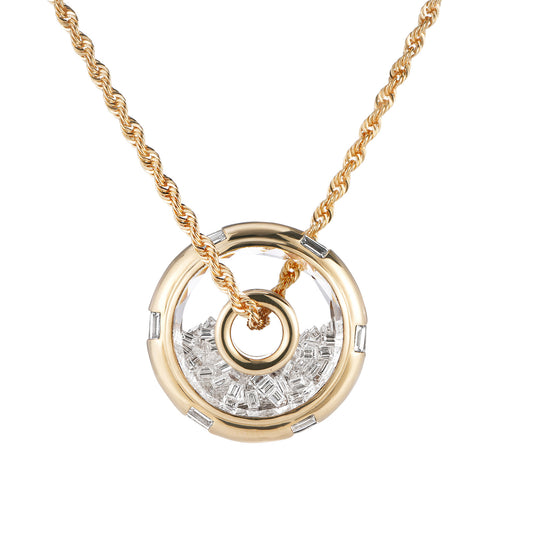 Roda 15 Baguette Diamond Necklace - Main Img