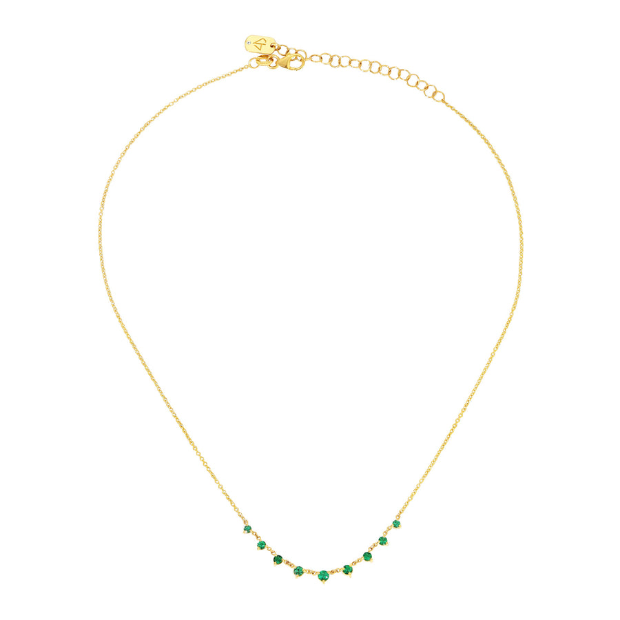 Carbon & Hyde Emerald Mini Starstruck Necklace - Necklaces - Broken English Jewelry top view