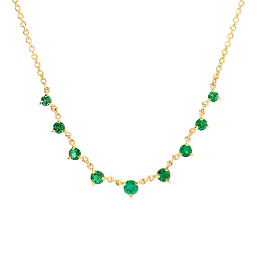Carbon & Hyde Emerald Mini Starstruck Necklace - Necklaces - Broken English Jewelry detail view