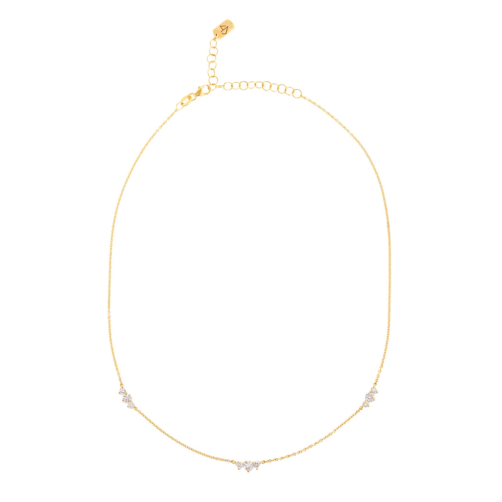 Carbon & Hyde Stardust Necklace - Diamond top view