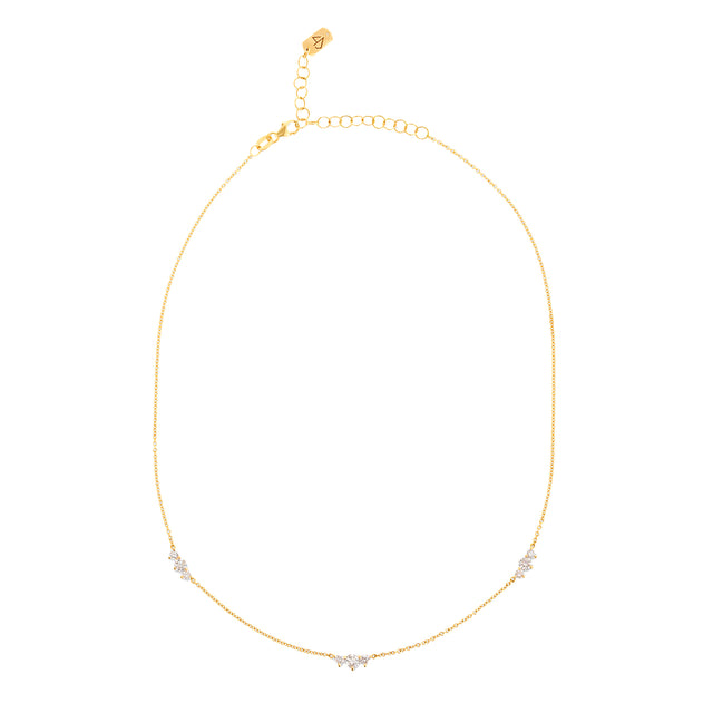Carbon & Hyde Stardust Necklace - Diamond top view