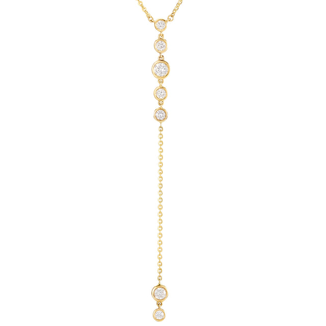 Carbon & Hyde Graduated Starstruck Lariat - Necklaces - Broken English Jewelry detail view