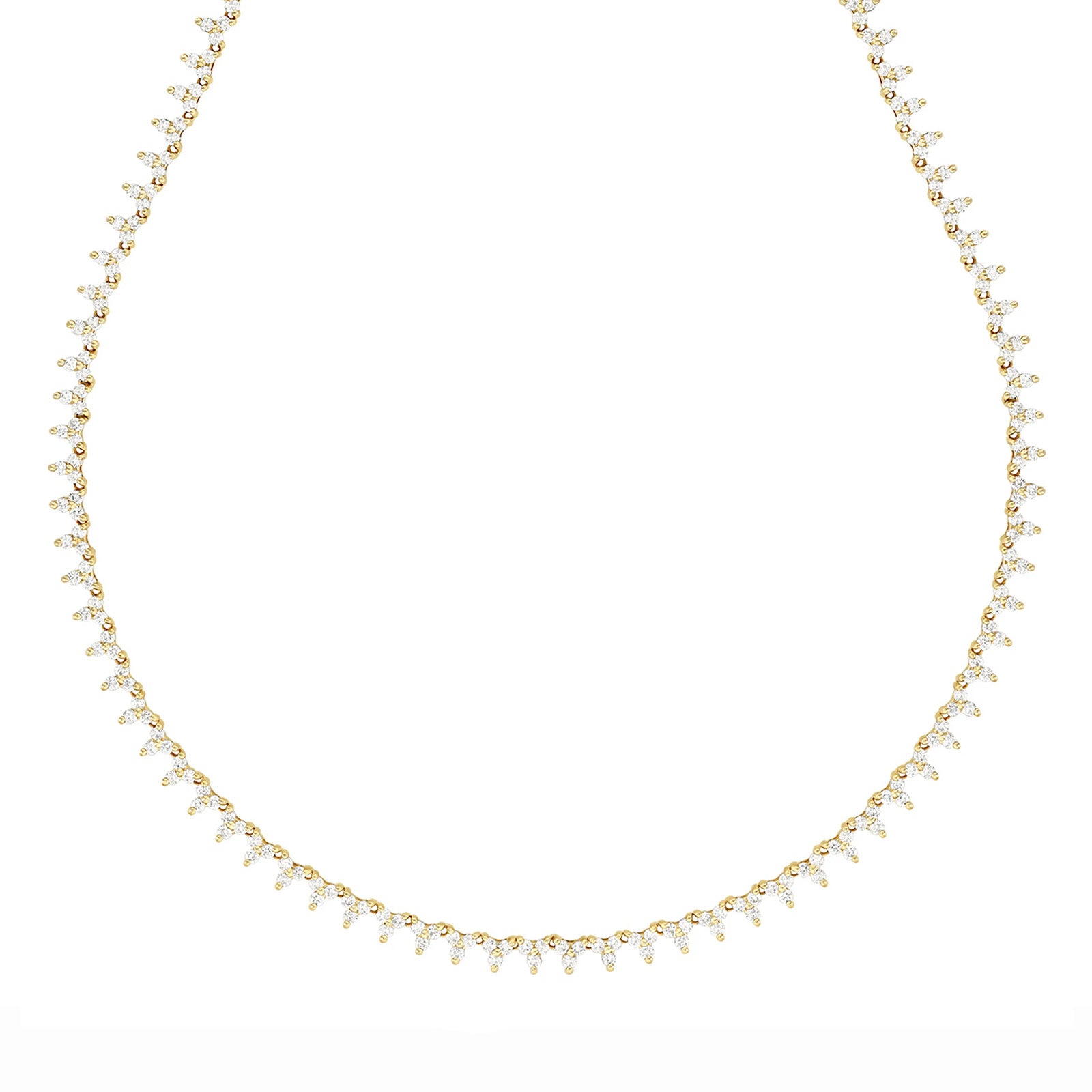 Carbon & Hyde Poppy Tennis Necklace - Necklaces - Broken English Jewelry detail view