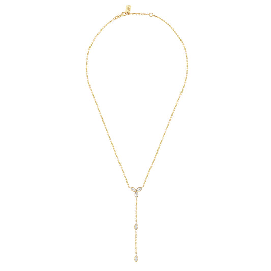 Fleur Lariat Necklace - Main Img