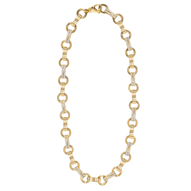 Diamond Robost Motif Necklace