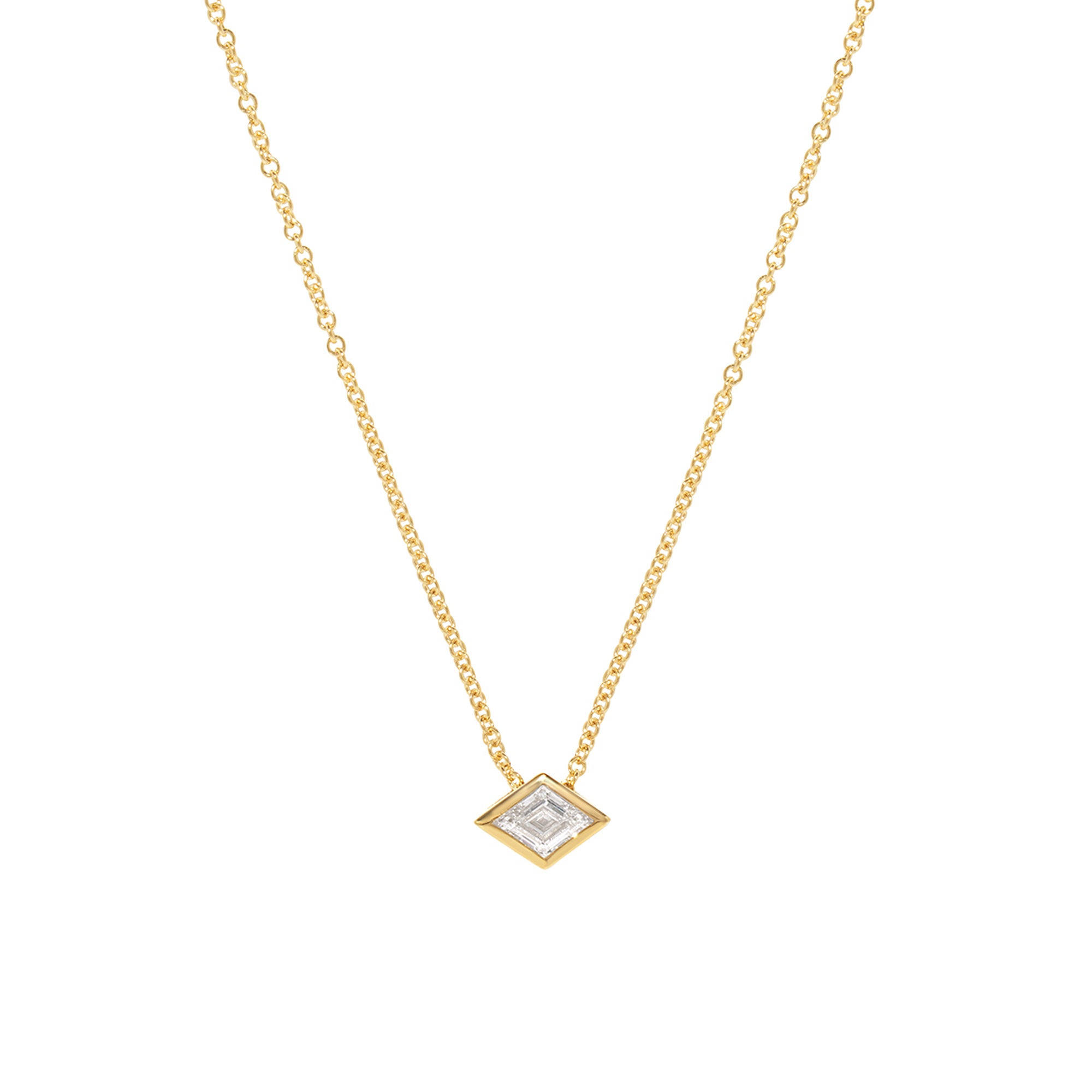 Diamond Trace Lozenge Necklace