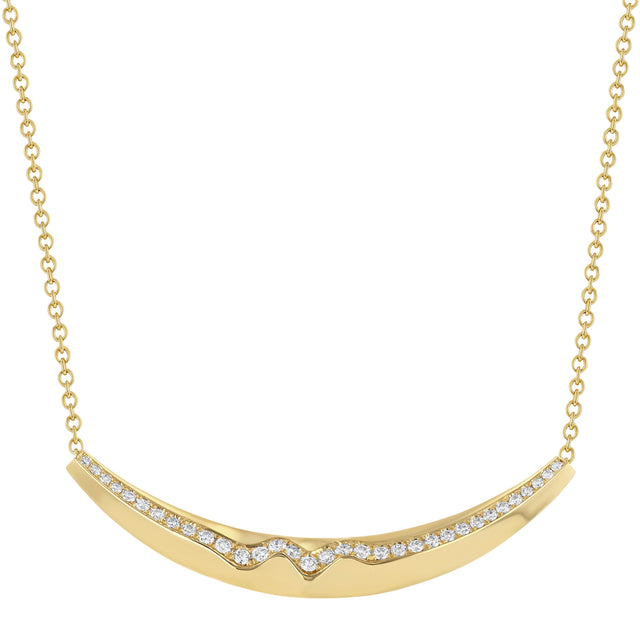 Diamond Liquid Gold Slider Necklace