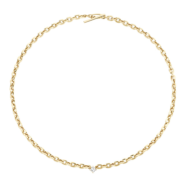 Diamond Knife Edge Necklace