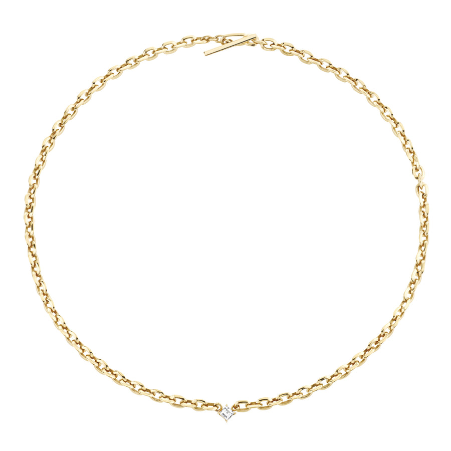 Diamond Knife Edge Necklace