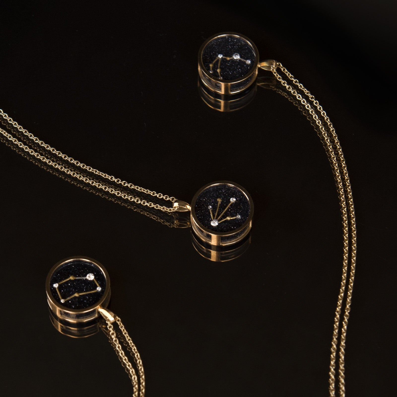 Zodiac Night Sky Necklace - Gemini