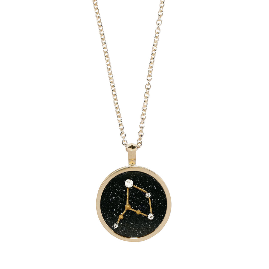 Azlee Zodiac Night Sky Necklace - Virgo - Necklaces - Broken English Jewelry front view